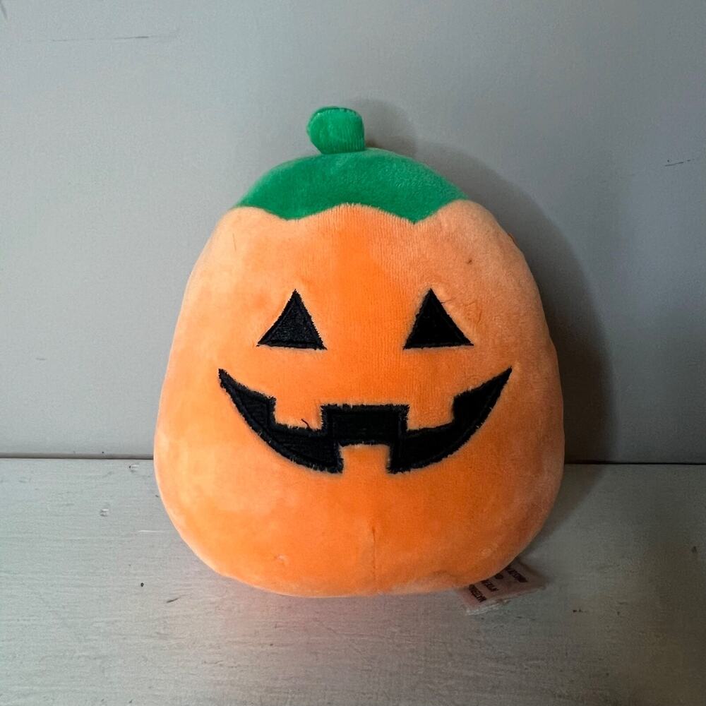 Squishmallow Halloween Plush Orange Pumpkin Jack O'Lantern 2019 5"